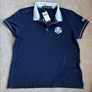 NWT Navy Blue Women’s Ryder Cup 2025 Golf Polo Ralph Lauren RLX size L